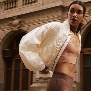 NEW Free People Movement Glitz Blitz Quilt Nylon Puffer Bomber Jacket